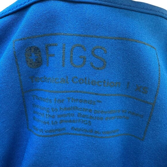 Figs‎ Scrub Set Jogger Pants & V-Neck Top PO 2437 Blue Medical Nurse XS & SM - Picture 4 of 10